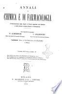 Annali di chimica e di farmacologia