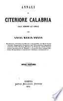 Annali di Citeriore Calabria