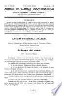 Annali di clinica odontoiatrica e dello Istituto superiore George Eastmann
