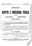 Annali di diritto e procedura penale