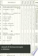 Annali di farmacoterapia e chimica