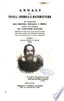 Annali di fisica, chimica e matematiche col bullettino dell'industria meccanica e chimica