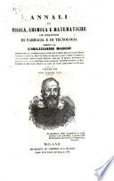 Annali di fisica, chimica e matematiche