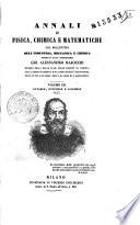 Annali di fisica, chimica e matematiche