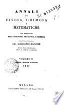 Annali di fisica, chimica e matematiche