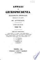 Annali di giurisprudenza raccolta mensile publicata da una società di avvocati et di causidici