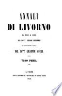 Annali di Livorno dalla sua origine sino all'anno 1840