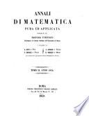 Annali di matematica pura ed applicata