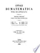 Annali di matematica pura ed applicata