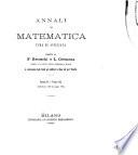 Annali di matematica pura ed applicata