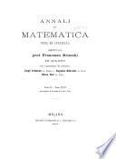 Annali di matematica pura ed applicata