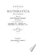 Annali di matematica pura ed applicata