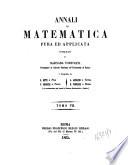 Annali di Matematica Pura ed Applicata