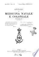 Annali di medicina navale e coloniale