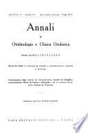 Annali di ottalmologia e clinica oculistica
