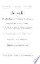 Annali di ottalmologia e clinica oculistica