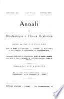 Annali di ottalmologia e clinica oculistica