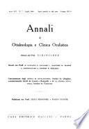 Annali di ottalmologia e clinica oculistica