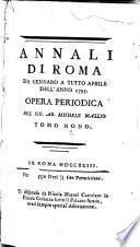 Annali di Roma ...