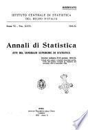 Annali di statistica