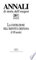 Annali di storia dell'esegesi