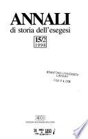 Annali di storia dell'esegesi