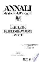 Annali di storia dell'esegesi