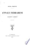 Annali ferraresi, 1830-1880