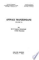 Annali manzoniani
