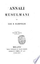 Annali musulmani di Gio. B. Rampoldi. Volume primo [-duodecimo]