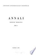 Annali - Sezione romanza