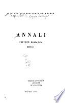 Annali - Sezione romanza