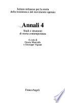 Annali: Studi e strumenti di storia contemporanea