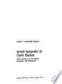 Annali tipografici di Carlo Baduel