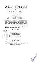 Annali universali di medicina