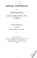 Annali universali di statistica, economia pubblica, storia, viaggi e commercio