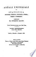 Annali universali di statistica, economia pubblica, storia, viaggi e commercio