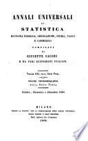 Annali universali di statistica, economia pubblica, storia, viaggi e commercio