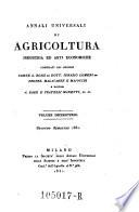 Annali universali di Tecnologia, di agricoltura, di economia rurate e domestica; di arti e di mestieri