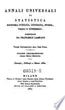 Annali universali di viaggi, geografia, storia, economia pubblica e statistica