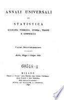 Annali universali di viaggi, geografia, storia, economia pubblica e statistica