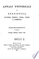 Annali universali di viaggi, geografia, storia, economia pubblica e statistica