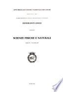 Annals of Lincei, physical and natural sciences