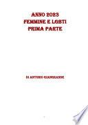 ANNO 2023 FEMMINE E LGBTI PRIMA PARTE