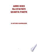 ANNO 2023 GLI STATISTI QUARTA PARTE