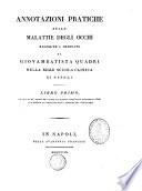 Annotazioni pratiche sulle malattie degli occhi