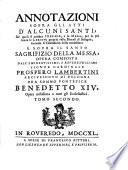 Annotazioni sopra gli atti d'alcuni Santi