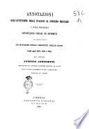 Annotazioni sull'attitudine degli Italiani al servizio militare e sulle principali imperfezioni fisiche od infermità che motivarono le riforme negli inscritti delle leve degli anni 1862, 1863 e 1864 del dottore Antonio Comissetti