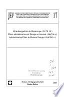 Annuaire d'histoire administrative européenne