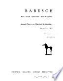 Annual Papers on Classical Archaeology